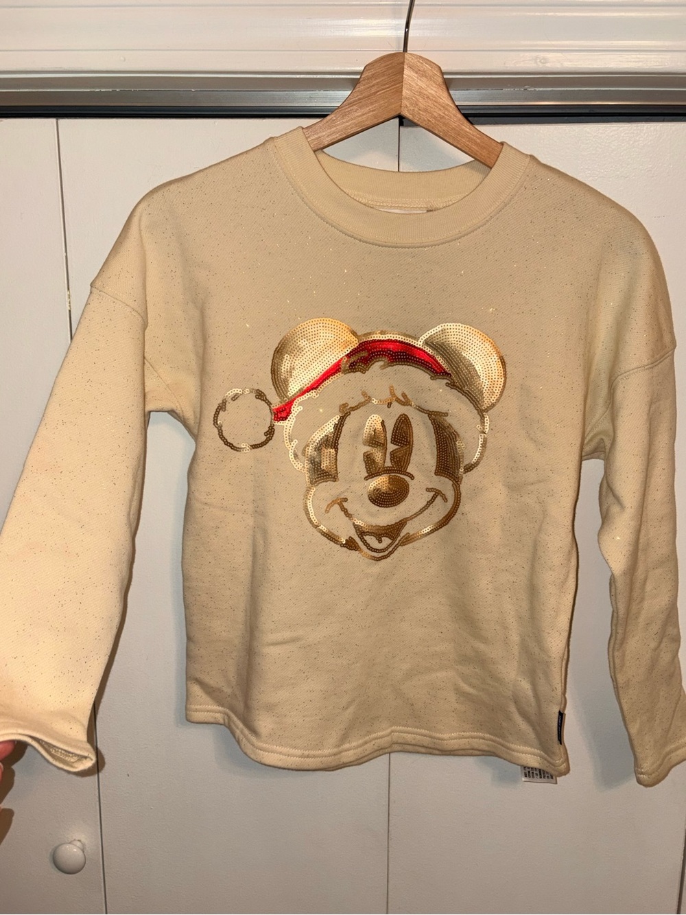 Walt Disney World Youth Size Medium Micky Santa Spirit Jersey